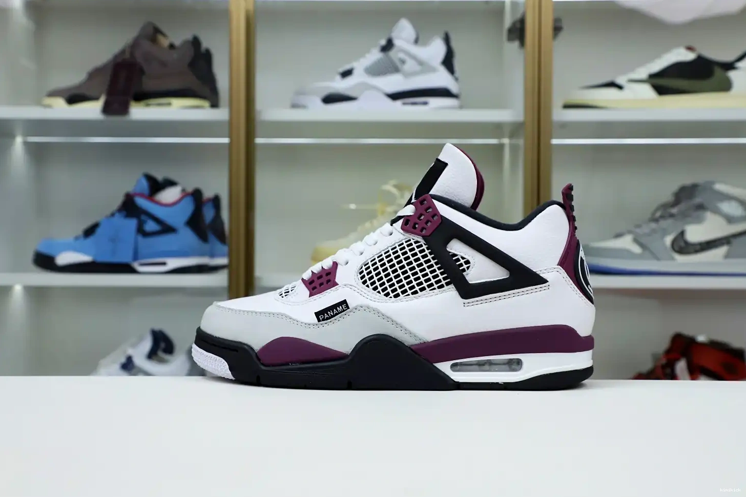 X AIR JORDAN PARIS JORDAN SAINT-GERMAIN Kimikick AIR RETRO 4 'BORDEAUX' 0611